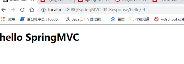 Spring MVC response request processing