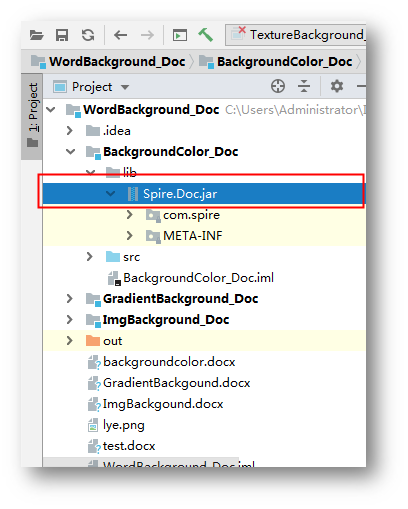 Java Setting Word Page Background Color